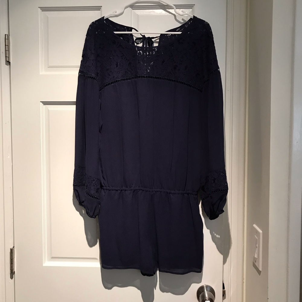 Navy Romper